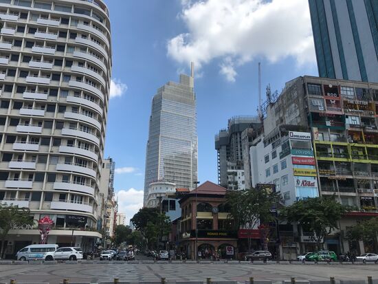 Unterwegs im modernen Saigon.