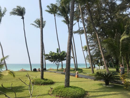 Unser Blick auf das Meer.