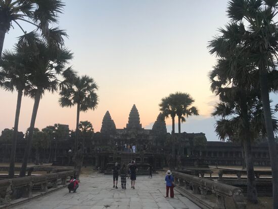 Aufgang zur Tempelanlage Angkor Wat.