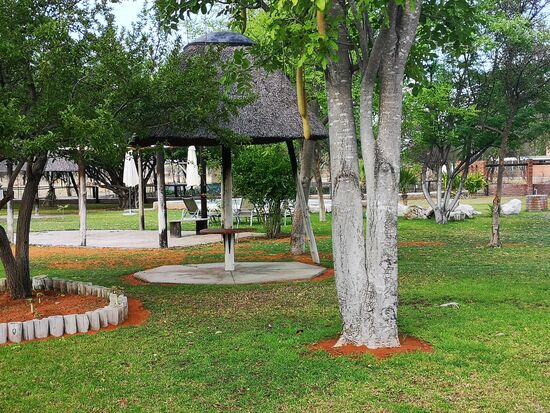 Im Innern des Anwesens.