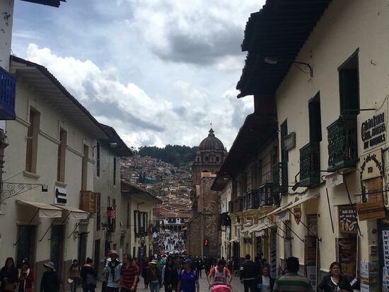 Typische Gasse in der Altstadt von Cusco.