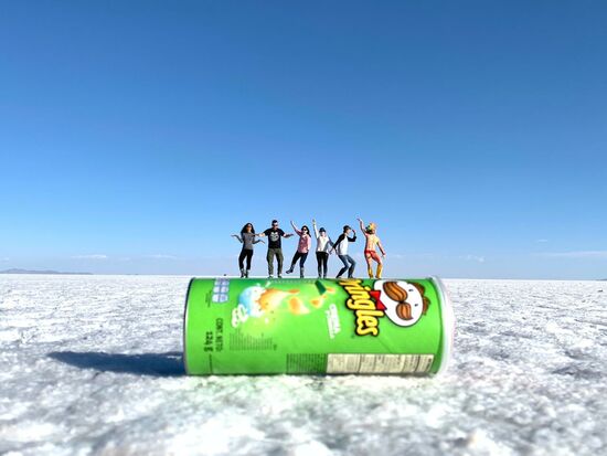 Lustige Effektfotos in der Salar.