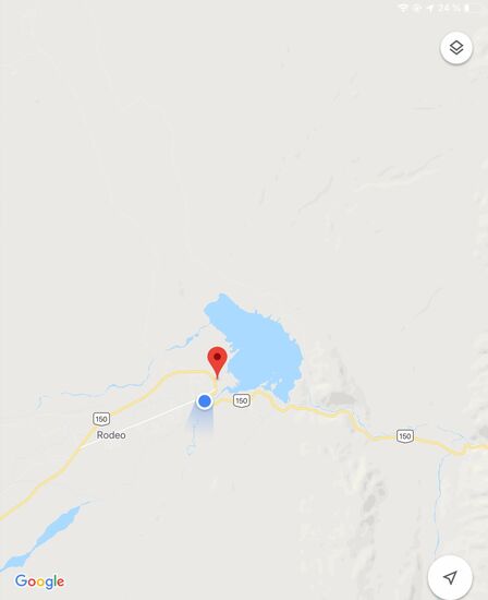 Rodeo und der Lago Cuesta del Viento.