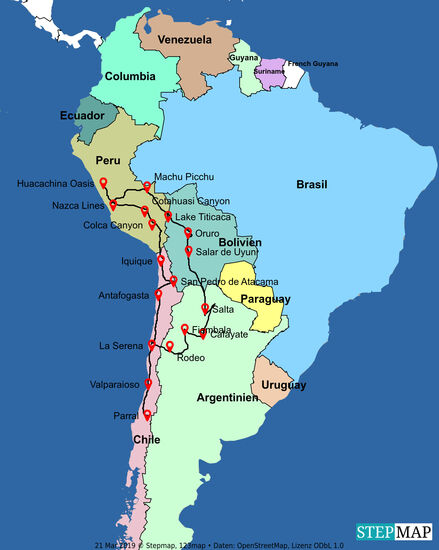 Hier ein Überblick der gesamten Tour.