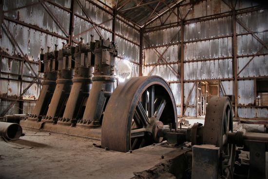 Das alte Kraftwerk der Anlage.