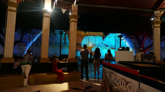 Multimedia Show zur Geschichte von Campeche