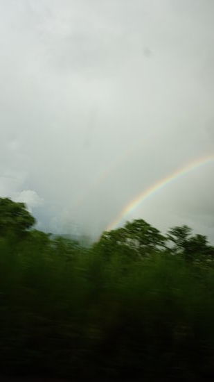 Aus dem Bus auf dem Rückweg von Aqua Azul