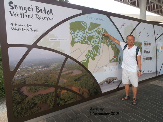 Info-Tafel am Eingang