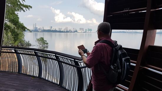 Blick über die Johor Street