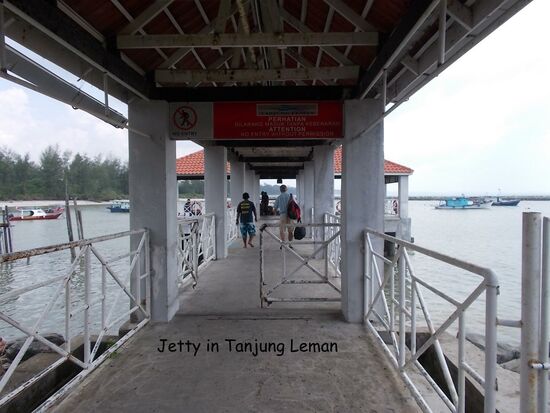 Im Bootshafen von Tanjung Leman