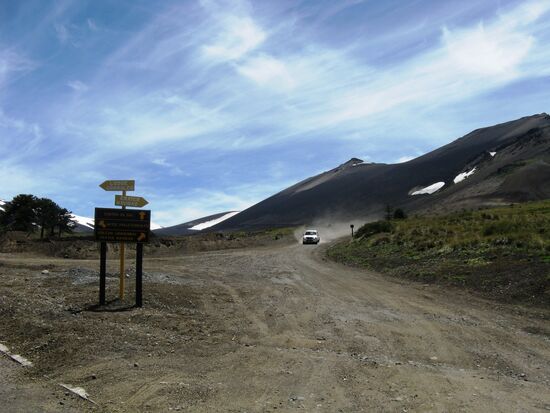 Die Piste in das Reservat