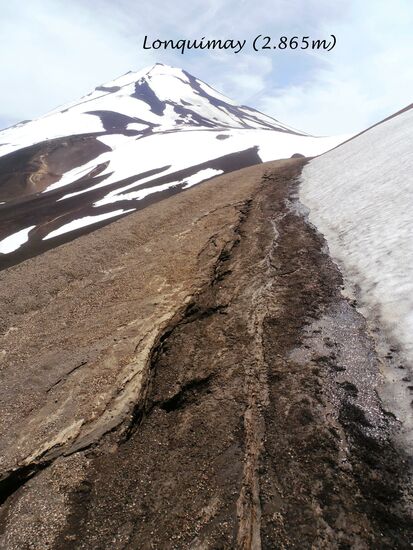 Die vom Schneebrett verdeckte Piste