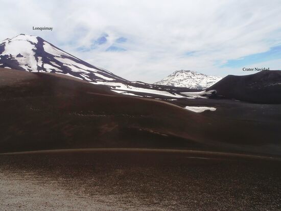 Ausblick auf den Lonquimay und Crater Navidad