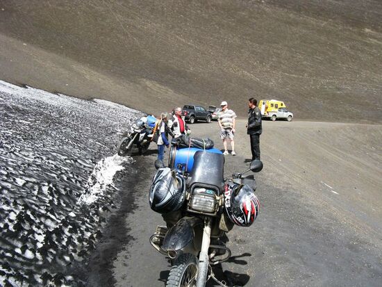 Unterhaltung mit den deutschen Bikern