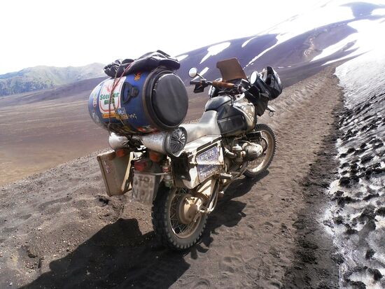 Das Motorrad mit TS Nummer (TS=Traunstein)