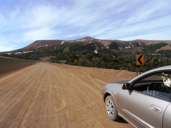 Sandpiste im Tal des Rio Cayunco
