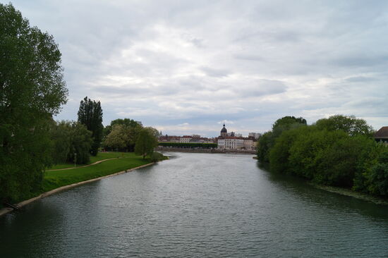 Anfahrt auf Chalon sur Saone