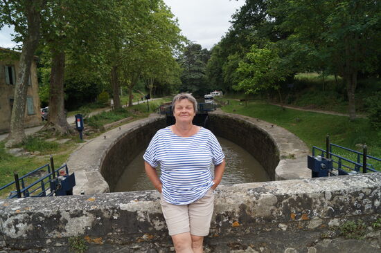 Schleuse L´Ocean. Von nun an geht es abwärts Richtung Atlantik