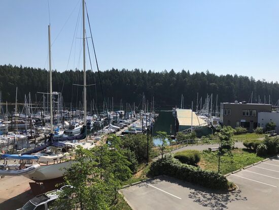 Blick aus der Wohnung