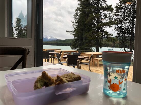 Mittagspause mit Ausblick