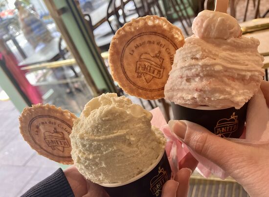 12 Pfund für 2 Kugeln Eis… war aber lecker