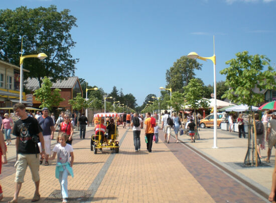Fußgängerzone zum Strand