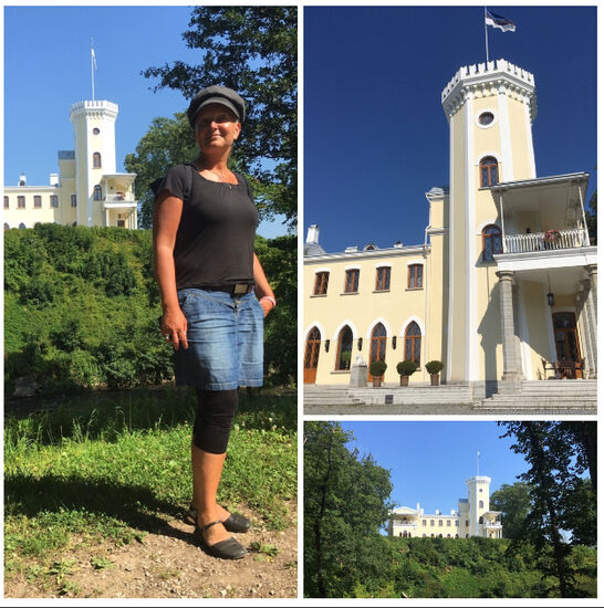 Herrenhaus von Keila-Joa und das Museum Schloss Fall...und ich, Ingo meint, damit ich auch mal auf einem Foto bin