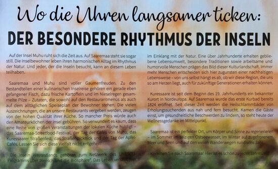 Wird sogar besonders angepriesen- die Ruhe! 