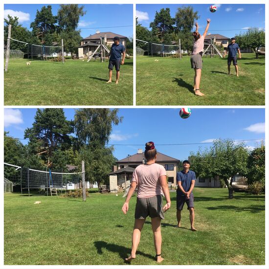 Morgensport ( bei uns ist das meist mittags)