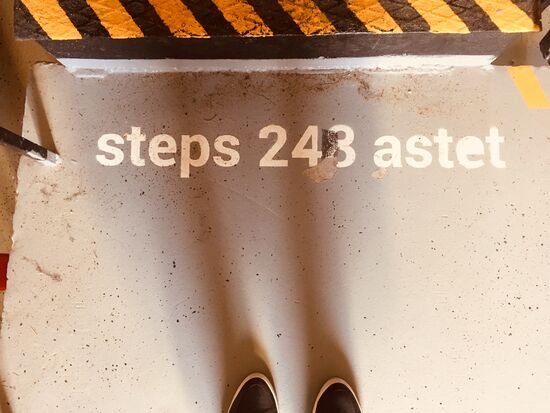 Soviel Stufen bis nach oben