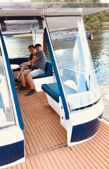 eine Bootsfahrt die ist lustig 