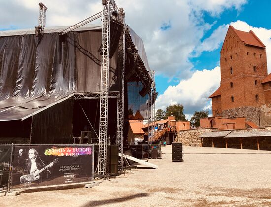 Chris de Burg hatte hier in der Burg sein Konzert anscheinend