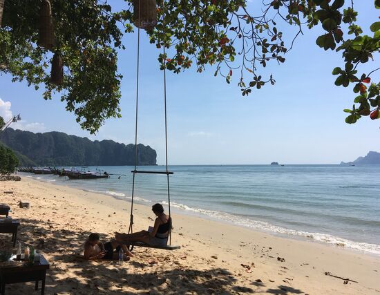 Ich wollte nun  auch mal schaukeln, aber die wollte ni runter 