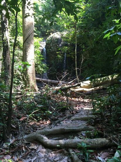 Und da geht’s zum Wasserfall