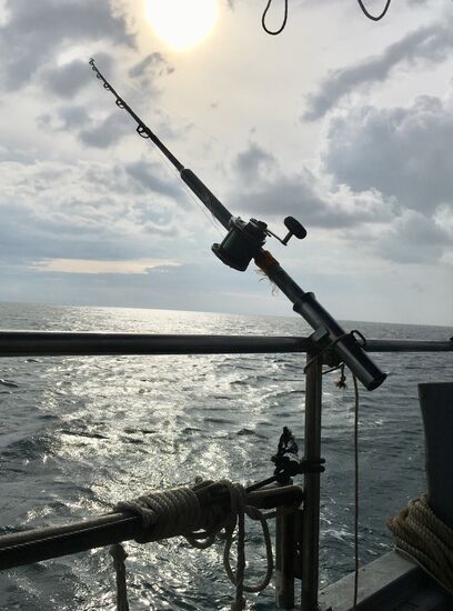 War schön heute.... wir bekommen 6 Thunfische mit, 2 lassen wir uns vom Hotel grillen mit leckeren Soßen, die anderen schenken wir dem Hotel...