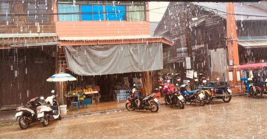 Heute regnet es immer mal wieder dolle