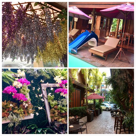 Unser kleines nettes Hotel am Rande Bangkoks 10 Minuten vom Flughafen entfernt