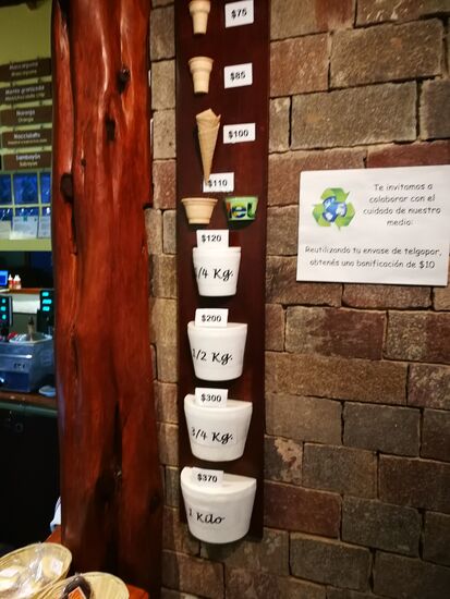 Darf's ein bisschen mehr sein? 
Mit schnöden Waffeltüten muss man sich hier nicht begnügen. 