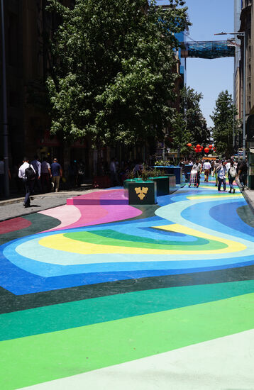Paseo Bandera - eine farbenfroh gestaltete Fußgängerzone. Sehr sehenswert!!!