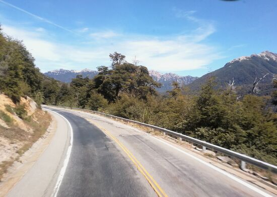 Nach kurzen Zwischenstopps, 8.15 Uhr in Valdivia und 10.00 Uhr in Osorno, kamen zum ersten Male Berge in Sicht.... *awwwww*