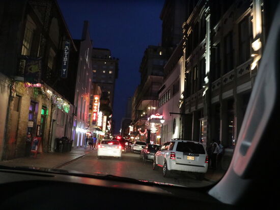 French Quarter by night