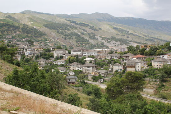 Gjirokastra - Blick auf die Altstadt