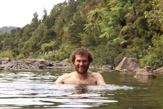 Abkühlung im Fluss