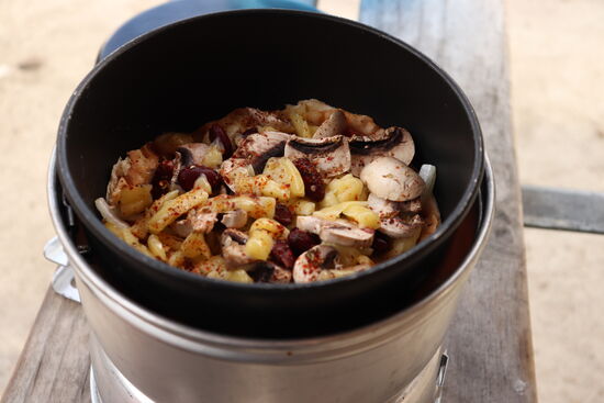 Die Pizza ist bald fertig... 