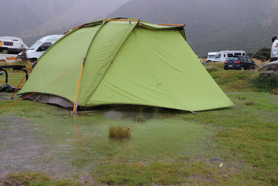 Landunter auf dem Zeltplatz!