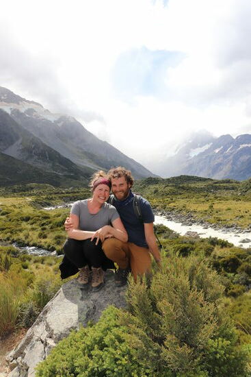 Wanderung im Hooker Valley, Mount Cook Nationalpark