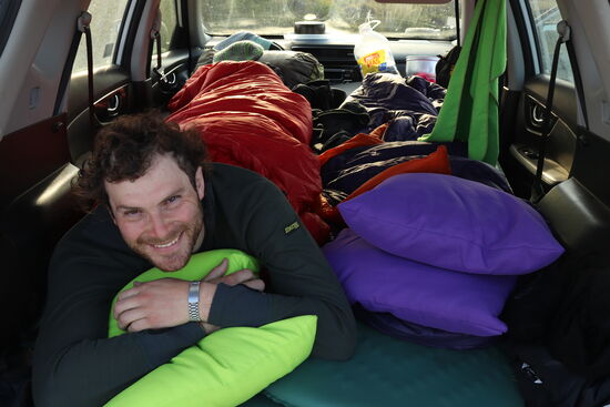 Zwar noch recht verschlafen, aber die Nacht war gemütlich!