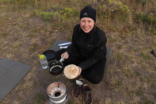 Brotbacken mit Teelichtern...
