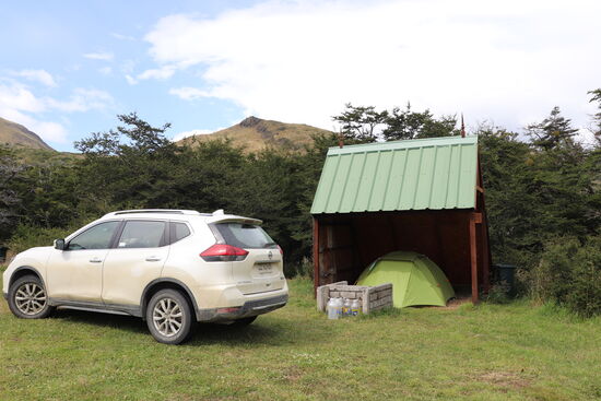Campingplatz am Lago Pehoe im Torres del Paine