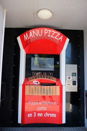 Toller Automat,  Hausgemachte Pizzen in 3 Minuten gekocht.
